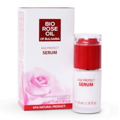 Захисна сироватка проти старіння шкіри з трояндовою олією "BIO Rose Oil Of Bulgaria" BioFresh 35мл